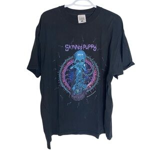 SKINNY PUPPY Men’s Vintage Graphic Band T Shirt 1993 Under License Nice Man XL